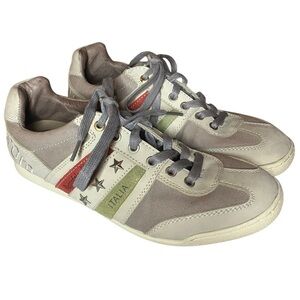 Retro Pantofola D'Oro Italian Made leather Mens Casual Sneaker Size 9 / 42